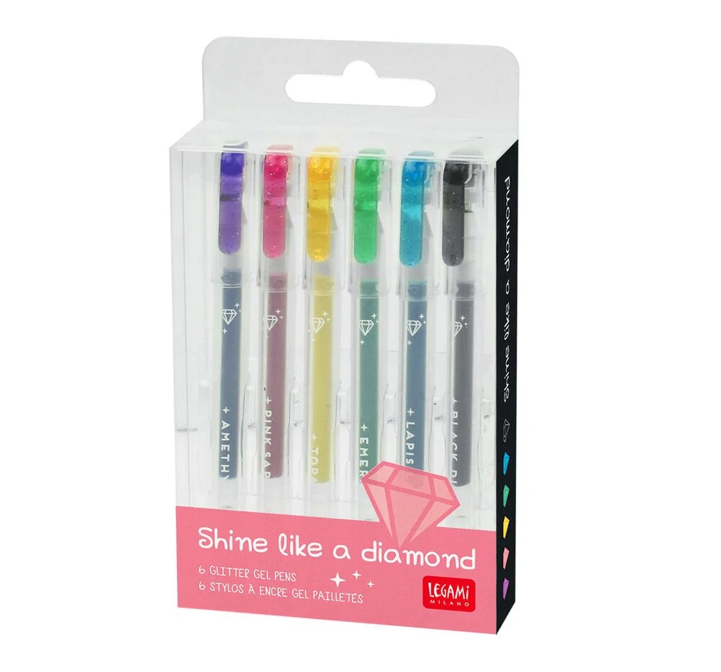 SET OF 6 MINI GEL PENS - SPRING IS IN THE AIR - PASTEL COLOURS